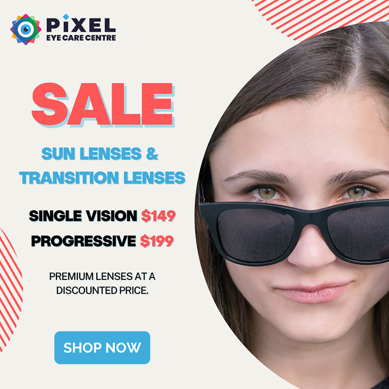 Discount price on sun and transition lenses